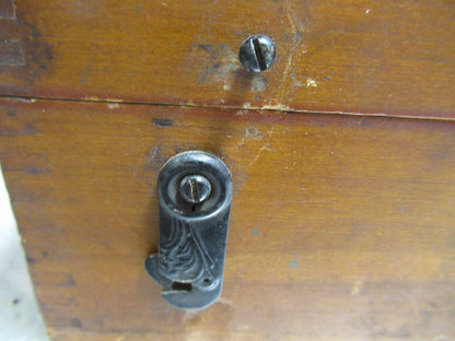ANTIQUE WOOD BOX BAUSCH LOMB ACCESSORIES EMPTY MICROSCOPE PART AS PICTURED TD-4