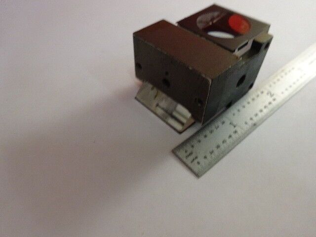 GLASS PRISM OLYMPUS JAPAN HEAD OPTICS MICROSCOPE PART AS IS &2-A-08