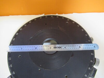 VICKERS UK ENGLAND POLARIZER STAGE TABLE MICROSCOPE PART AS PICTURED &1E-C-51