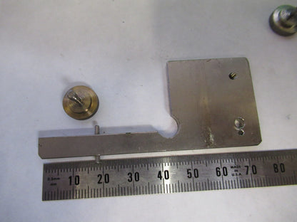 OLYMPUS CLIPS STAGE SPECIMEN MICROSCOPE PART AS PICTURED V8-B-42