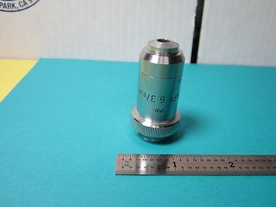 Microscope Objective Ernst Leitz Wetzlar Germany 6.3X Npl Optics