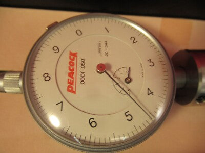 PEACOCK DIAL INDICATOR 20-344 MICROMETER METROLOGY TOOL AS PICTURED #12-A-50
