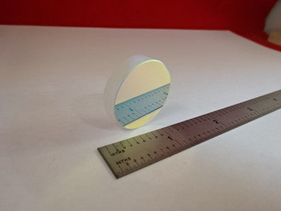COATED DICHROIC MIRROR ROUND OPTICAL LASER OPTICS AS IS &81-A-52