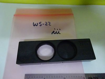 MICROSCOPE PART NIKON SHUT / CLEAR PATH SLIDE OPTICS AS IS BIN#W5-22