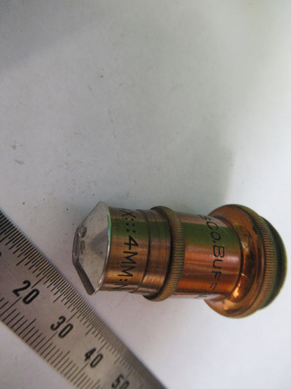 ANTIQUE BRASS SPENCER 44X OBJECTIVE LENS MICROSCOPE PART AS PIC &P4-B-99