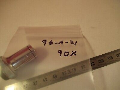 CARL ZEISS GERMANY OBJECTIVE 90X HI APOCHROMAT MICROSCOPE AS PICTURED &96-A-21