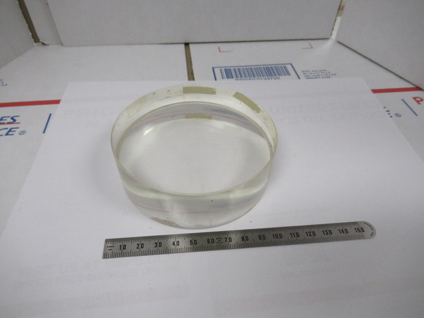OPTISCHE DICKGLASLINSE VORFORM PL-CC LASEROPTIK WIE ABGEBILDET W1-A-57