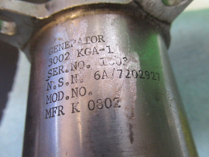 FOR PARTS TACHOMETER GENERATOR 3002 KGA-1 AS IS AS PICTURED  Q7-B-32