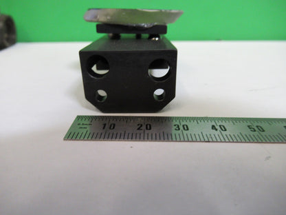 OLYMPUS JAPAN MOUNTED GLASS FLAT MIRROR MICROSCOPE PART AS PICTURED T4-A-26