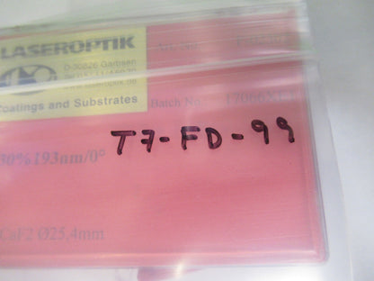 OPTICAL LENS LOT CALCIUM FLUORIDE CaF2 INFRARED OPTICS AS PICTURED T7-FD-99