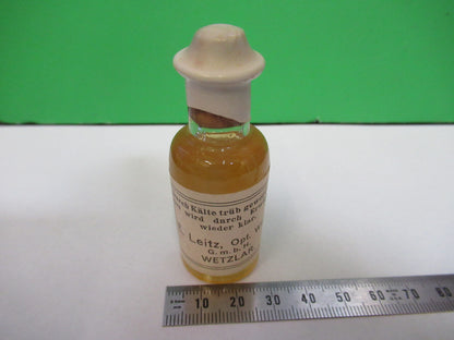 Leizt Wetzlar Cedern Oel Antique Bottle Microscope Part