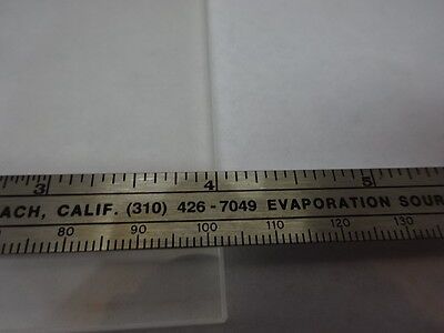 MICROSCOPE PART STAGE GLASS DULL & POLISHED SIDES OPTICS #83-05