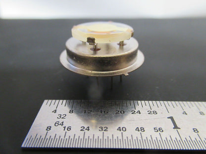 COLLECTABLE OPEN CAN QUARTZ CRYSTAL UNKNOWN FREQUENCY AS PIC #FT-1-A-81