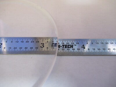 OPTICAL ROUND GLASS STAGE PLATE MICROSCOPE PART AS PICTURED &8M-A-62