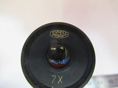 OLYMPUS JAPAN EYEPIECE 7X OCULAR LENS  MICROSCOPE PART AS PICTURED &P8-A-39