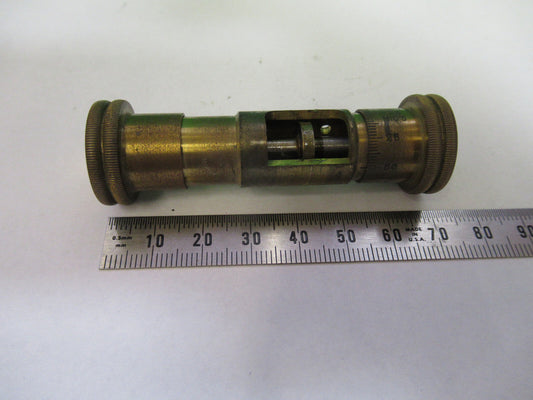 Spencer Lens Co. Antique Brass Fine Micrometer Microscope Part