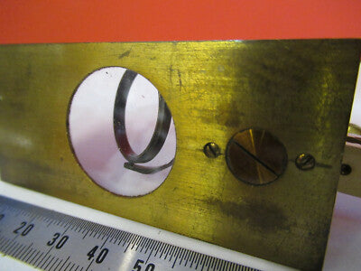 Antique Brass Nachet Stage Assembly France Microscope Part