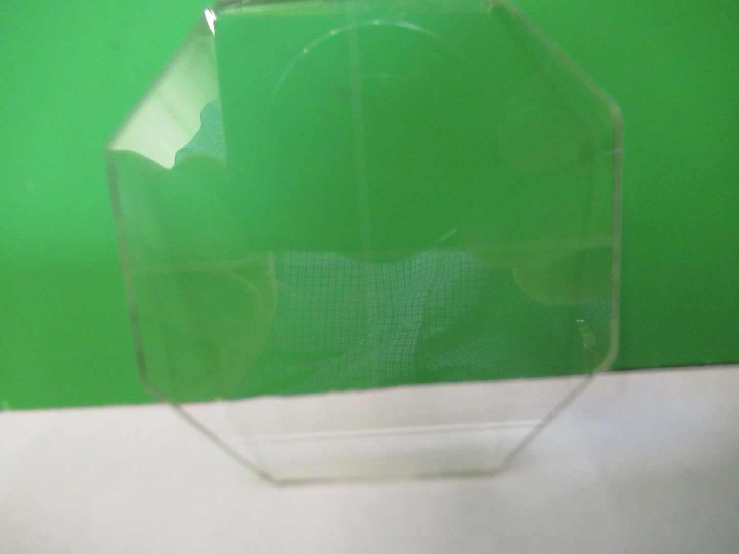 OPTICAL GLASS RETICLE CROSSHAIR PATTERN MICROSCOPE PART AS PICTURED U8-A-63