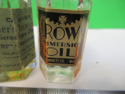 Bausch & Lomb Lot Immersion Oil Antique Bottle Microscope Part