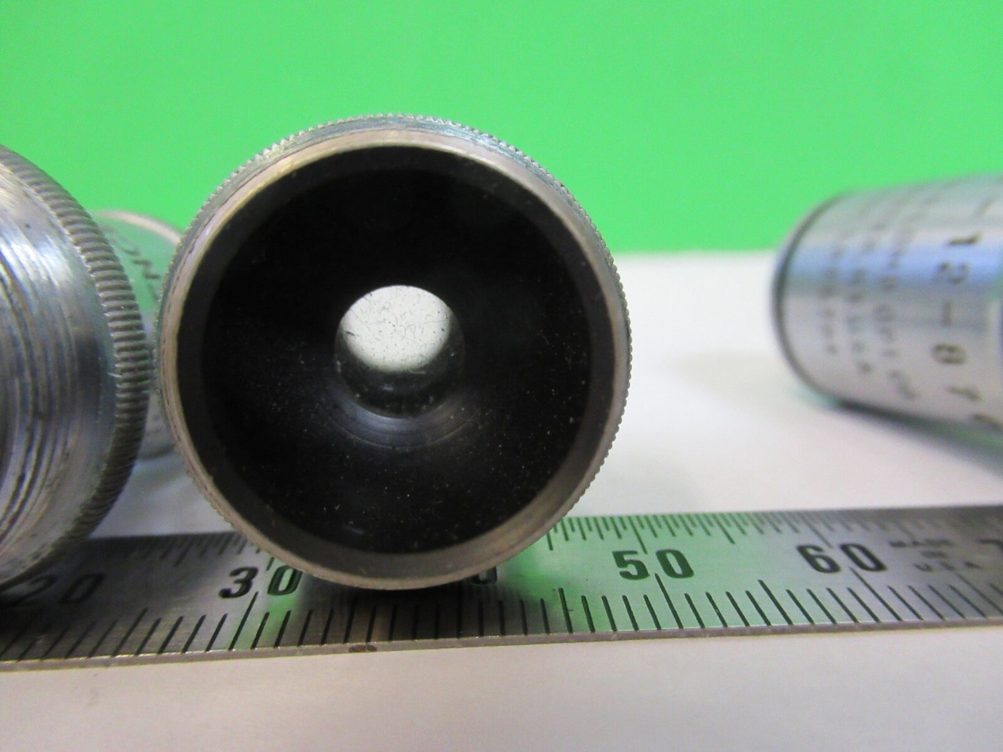 LOT OBJECTIVES BAUSCH LOMB SPENCER MICROSCOPE PART AS PICTURED Q7-B-39