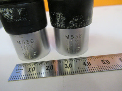 ANTIQUE SPENCER BUFFALO PAIR EYEPIECE 10X MICROSCOPE PART AS PICTURED &P9-A-13