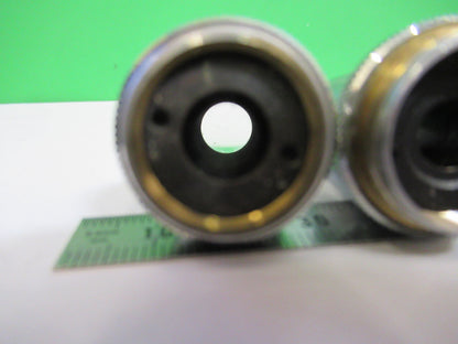 LOT OBJECTIVES LENSES BAUSCH LOMB MICROSCOPE PART AS PICTURED &S9-B-53