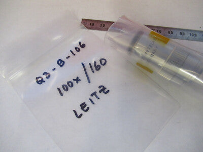 LEITZ WETZLAR OBJECTIVE  100X /160 LENS MICROSCOPE PART AS PICTURED Q3-B-106