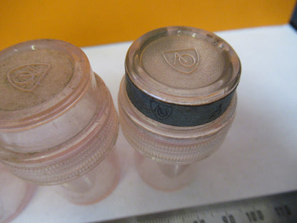 LOT 3 EA PLASTIC AO EMPTY CANS AMERICAN OPTICS MICROSCOPE AS PICTURED X6-A-24