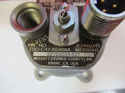 MEGGITT TRANSMITTER PRESSURE 418-06124 AIRCRAFT PART AS PICTURED &F6-A-80