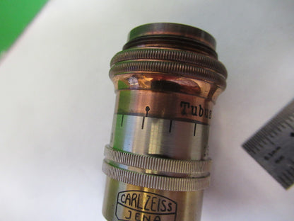 ANTIQUE BRASS OBJECTIVE CARL ZEISS 1903 RARE IRIS OPTICS MICROSCOPE PART F3-B-19