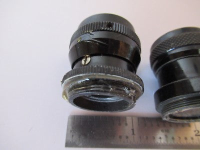 Lot 2 Ea Antique Rare Eyepieces Ocular Microscope Part Optics