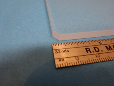 MICROSCOPE PART OPTICAL SQUARE GLASS STAGE OPTICS AS IS  #90-64