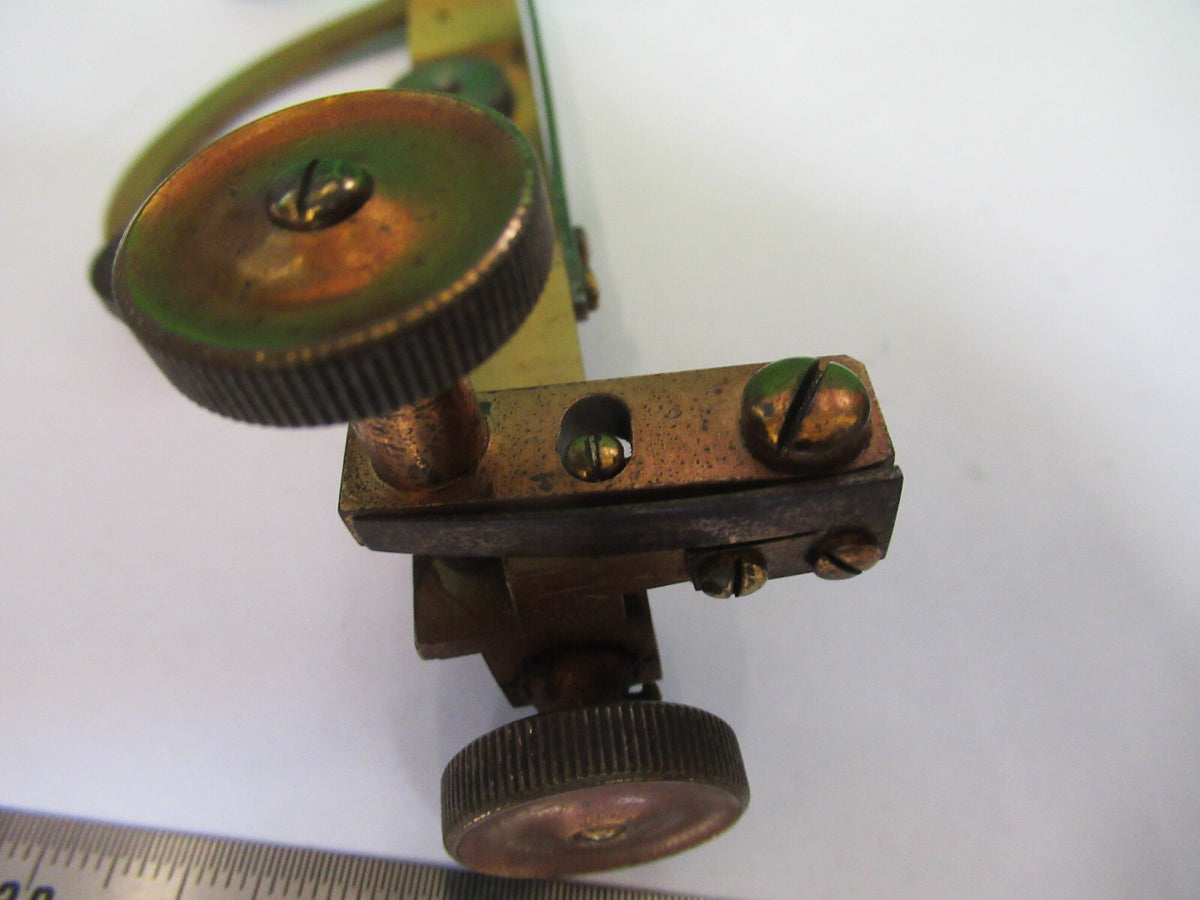 Antique J. J. Swift & Son London Brass Stage Clips Xy Microscope Part