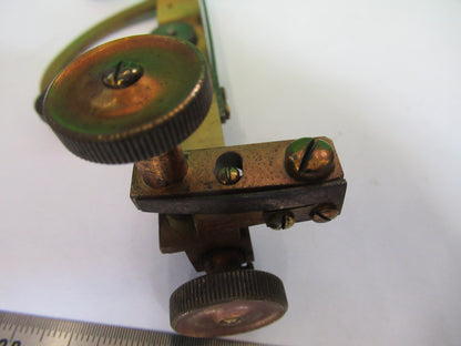 Antique J. J. Swift & Son London Brass Stage Clips Xy Microscope Part
