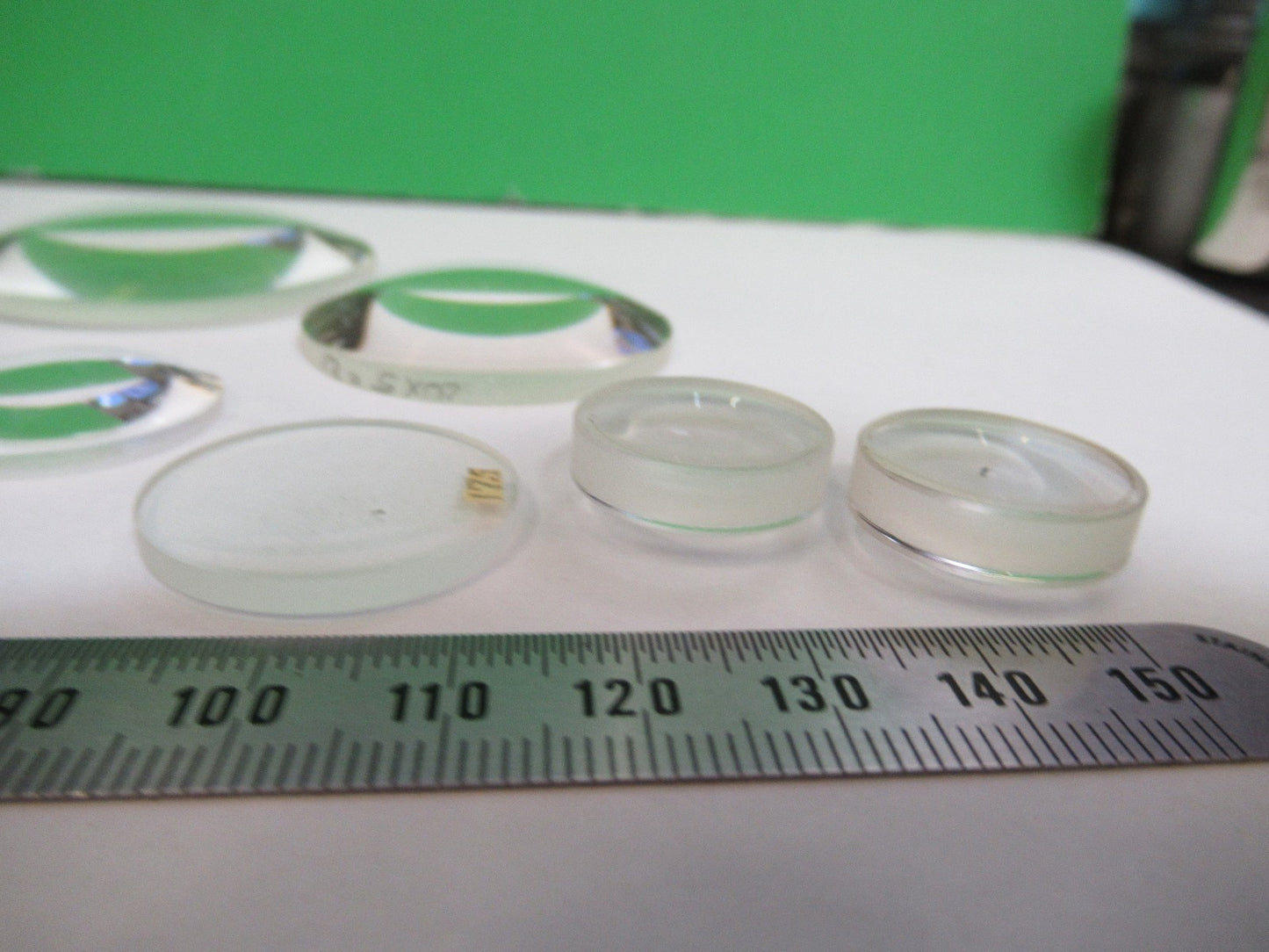 OPTICAL MICROSCOPE LOT LENSES CONVEX CONCAVE OPTICS AS PICTURED T5-A-83