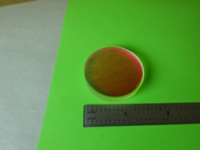 OPTICAL COATED FLAT GLASS LENS PART OPTICS #84-A-06