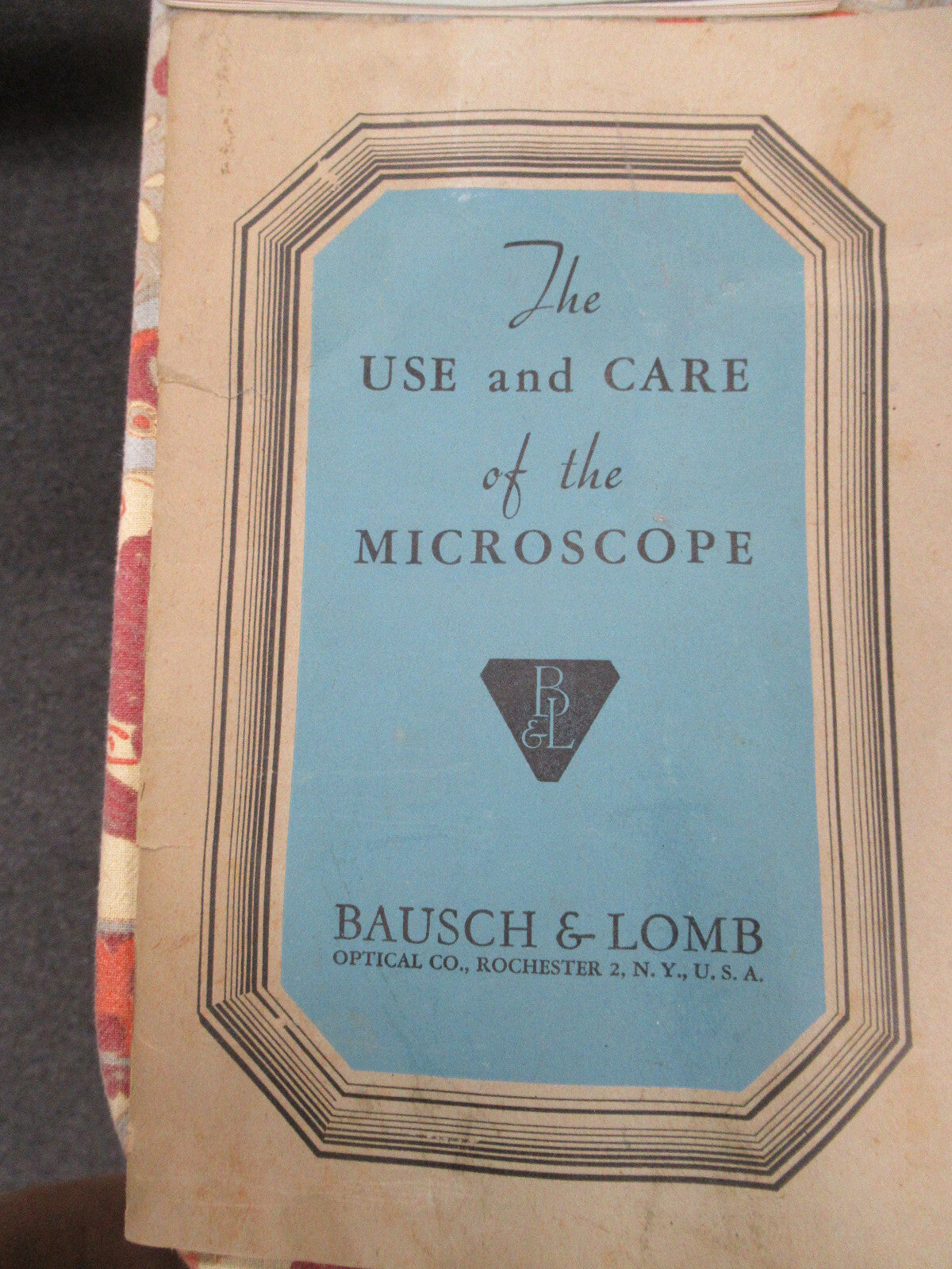 ANTIQUE LOT B&L AO NIKON MANUAL CATALOG MICROSCOPE PART AS PICTURED &88-a-30