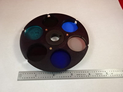 MICROSCOPE UNIVAR REICHERT LEICA FILTER 901040 WHEEL OPTICS AS IS B#C5-H-11