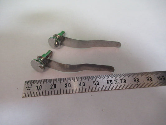 Antique American Optical Co. Spencer Lens Co. American Pair Clips Microscope Part