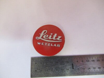LEITZ GERMANY ALUMINUM LOGO MICROSCOPE PART AS PICTURED &4T-A-41