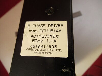 VEXTA NANOSTEP 5-PHASE DRIVER DFU1514A STEPPER MOTOR CONTROL AS IS &13-26