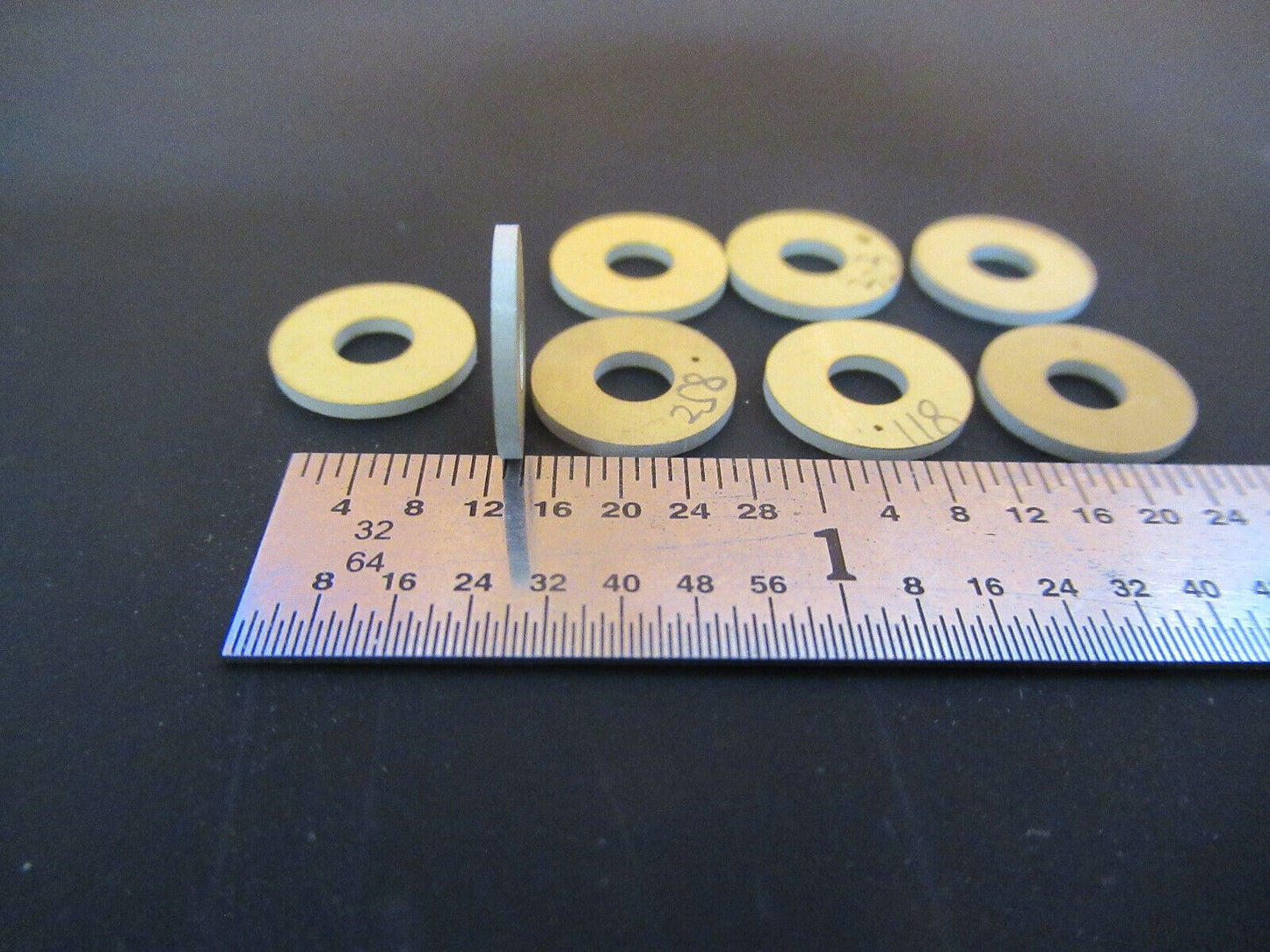 LOT BISMUTH TITANATE PIEZOELECTRIC BLANKS GOLD PLATED ULTRASONIC SENSOR FT1-A-87