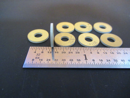 LOT BISMUTH TITANATE PIEZOELECTRIC BLANKS GOLD PLATED ULTRASONIC SENSOR FT1-A-87