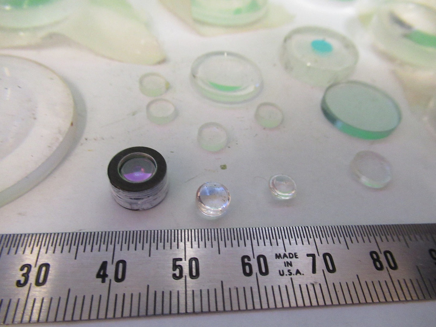 LOT OPTICAL GLASS LENSES ASSORTED LASER OPTICS NICE AS PICTURED U9-A-47