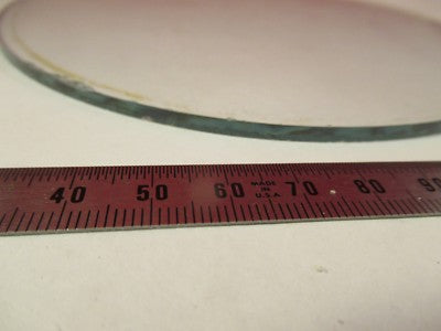 GLASS PLATE 6" DIAMETER STAGE MICROSCOPE PART OPTICS AS PICTURED &FT-4-35