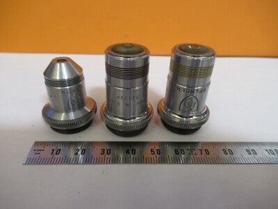 Lot 3 Ea Spencer Lens Co. American Optical Co. Objectives Lenses Microscope Part