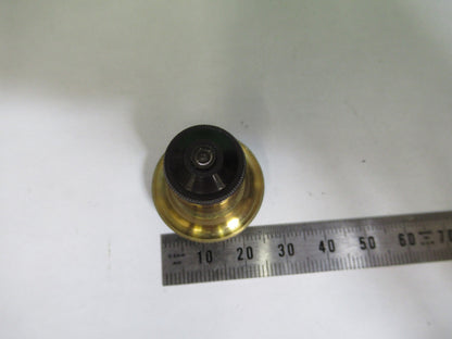 ANTIQUE BRASS H CROUCH LONDON LENS OBJECTIVE MICROSCOPE PART AS PICTURED T6-A-33