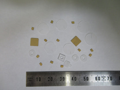 Lot Blanks Piezoelectric Quartz Crystal X-y-cut Gold Coated Piezo Sensor