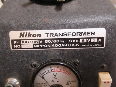 Antique Nikon Japan Kogaku Transformer Microscope Part