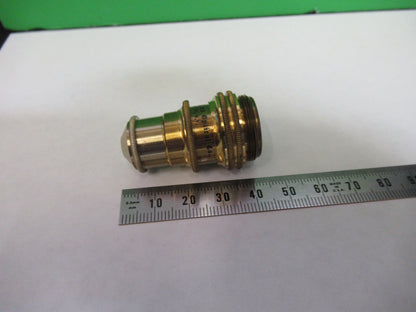 ANTIQUE BRASS 4mm OBJECTIVE BAUSCH LOMB MICROSCOPE PART AS PICTURED X6-A-50